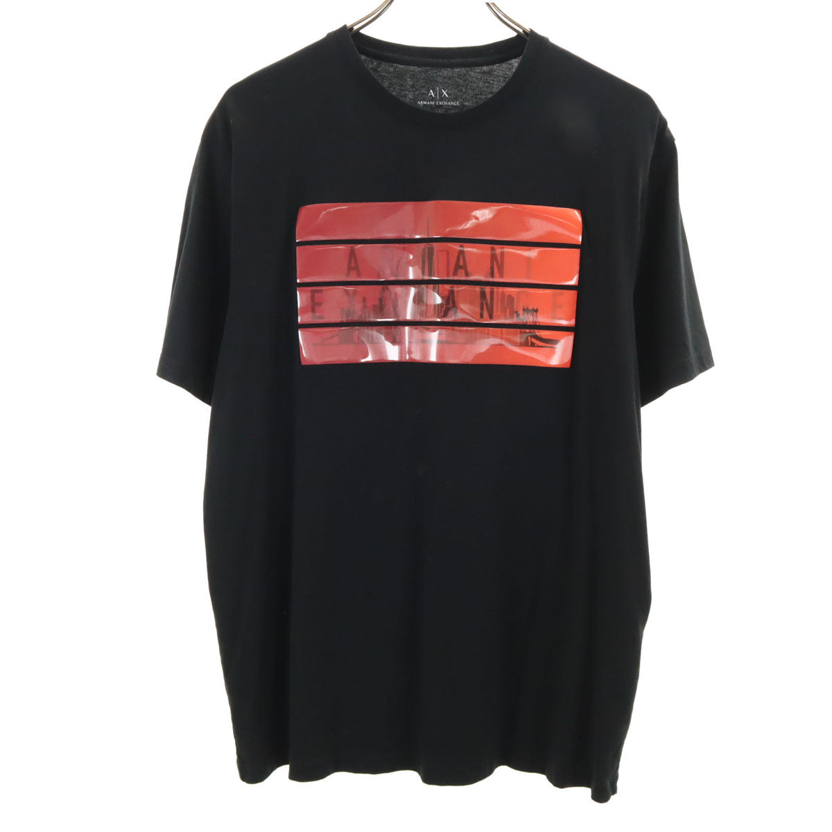 ARMANI EXCHANGE アルマーニエクスチェンジ 半袖 Tシャツ L ブラック メンズ