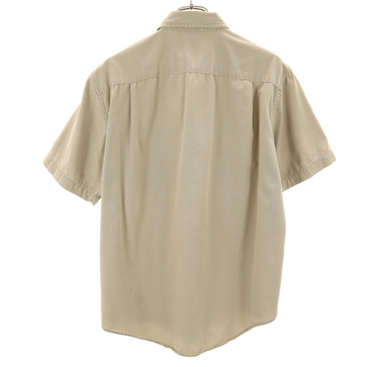 GAP ギャップ オールド 半袖 コットンシャツ S グレージュ メンズ