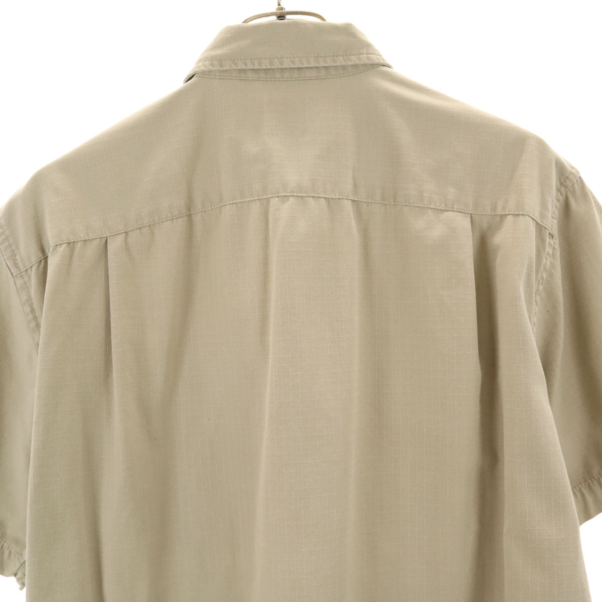 GAP ギャップ オールド 半袖 コットンシャツ S グレージュ メンズ