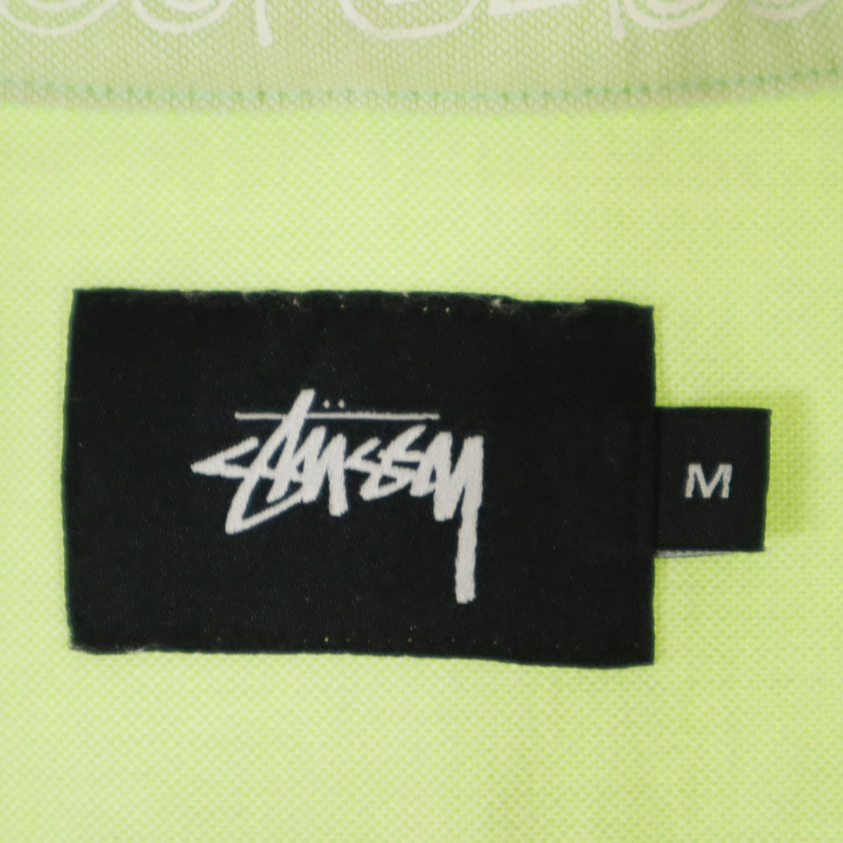 STUSSY ステューシー 日本製 半袖 ボタンダウンシャツ M グリーン系 メンズ