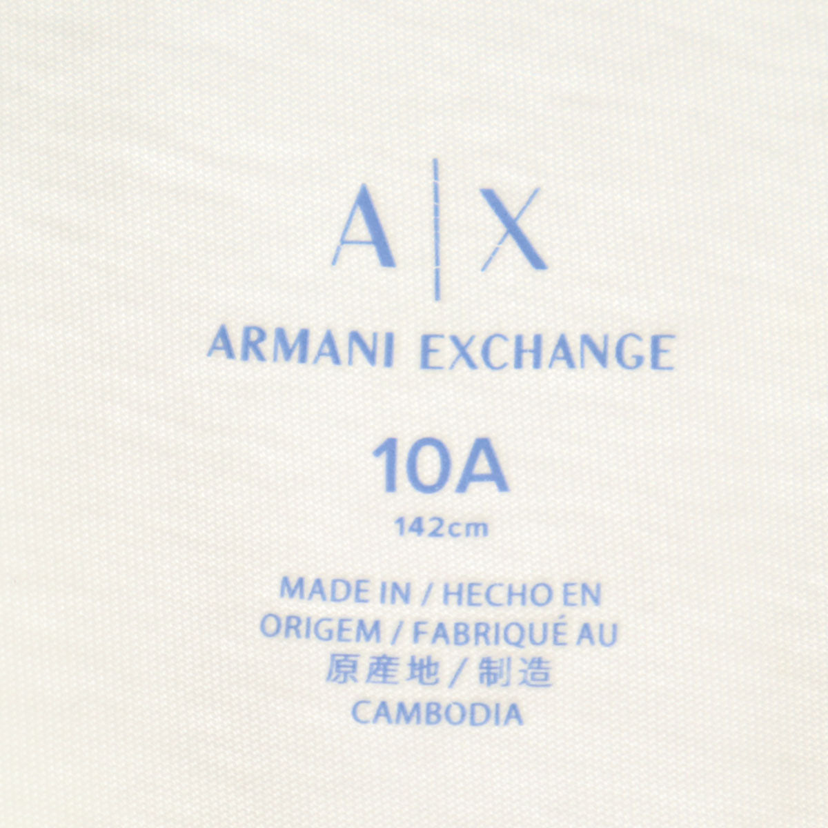 ARMANI EXCHANGE アルマーニエクスチェンジ 半袖 Tシャツ 10A 白 キッズ