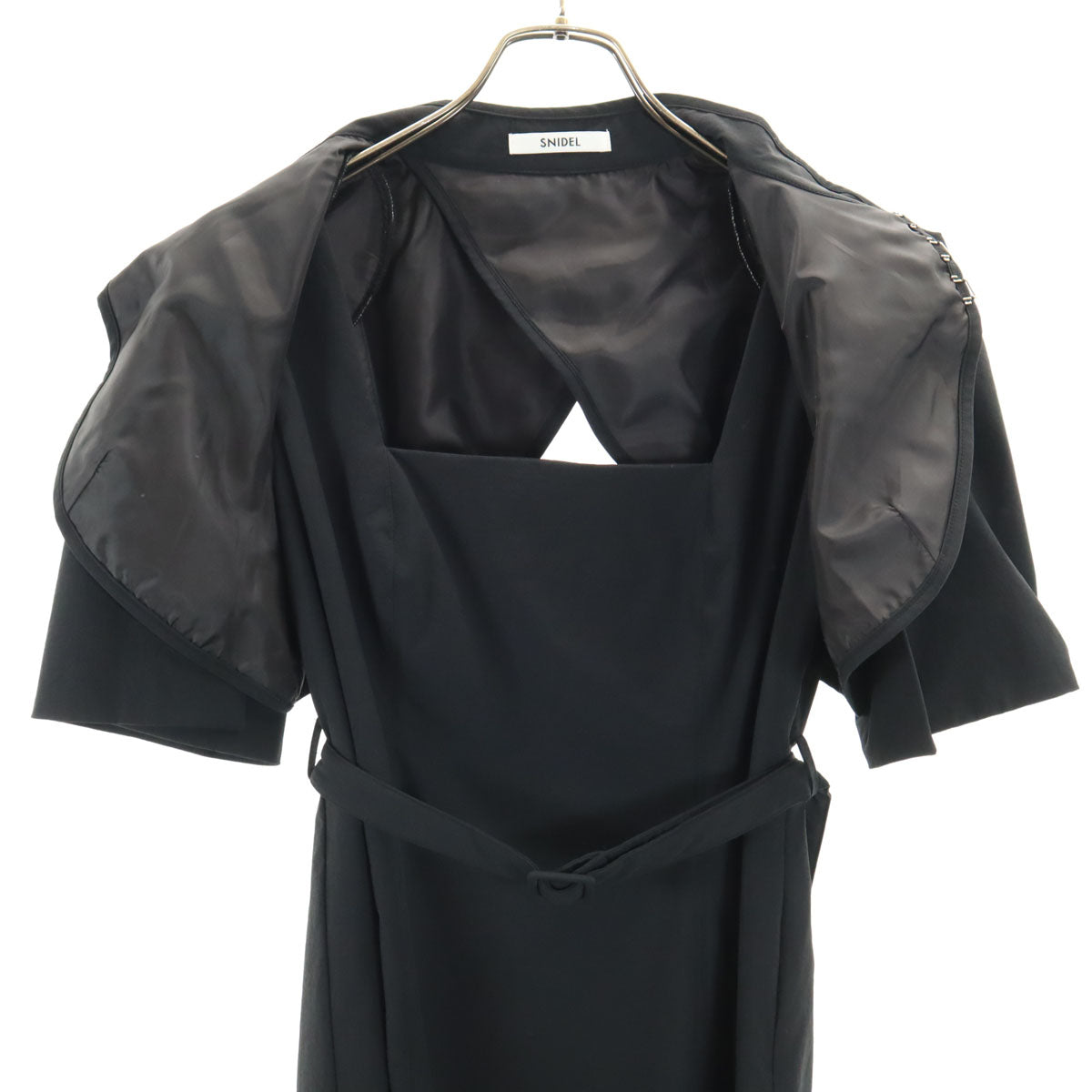 未使用 SNIDEL スナイデル 半袖 ワンピース 1 ブラック系 レディース