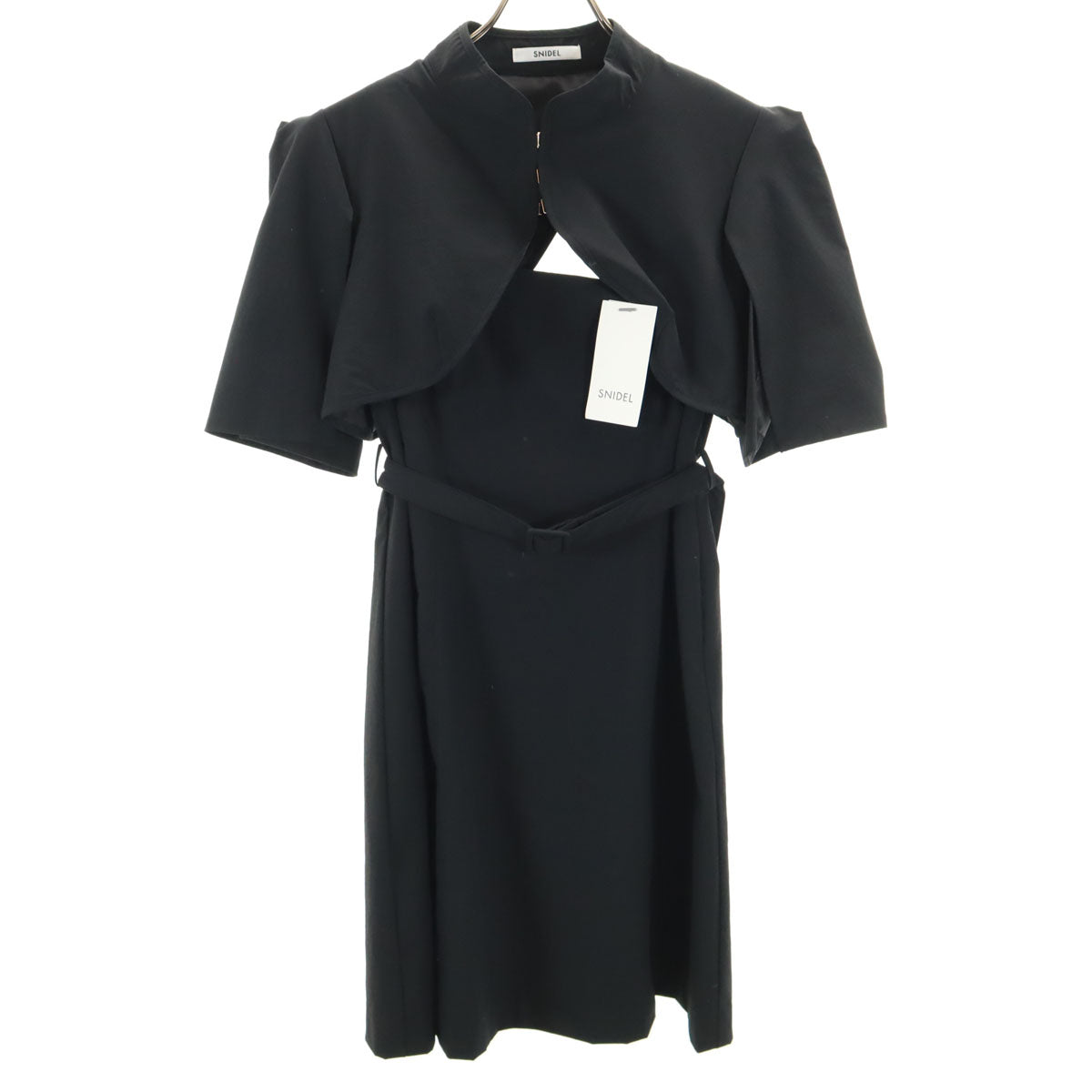 未使用 SNIDEL スナイデル 半袖 ワンピース 1 ブラック系 レディース