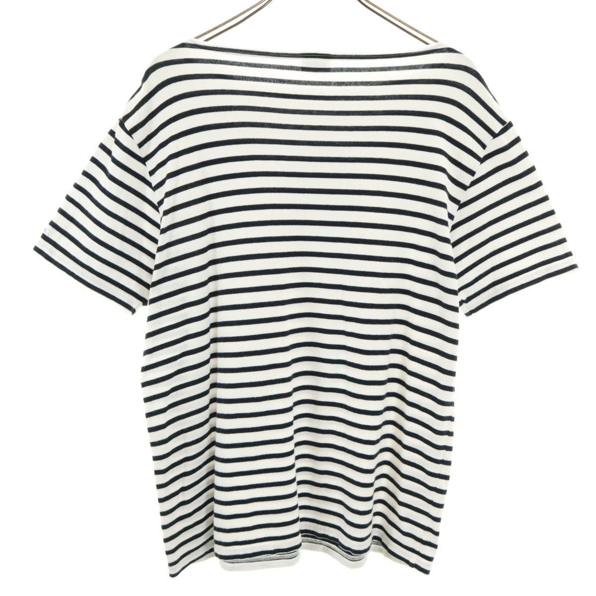 ORCIVAL オーシバル 日本製 ボーダー 半袖 ボートネック カットソー 4 ホワイト系 メンズ