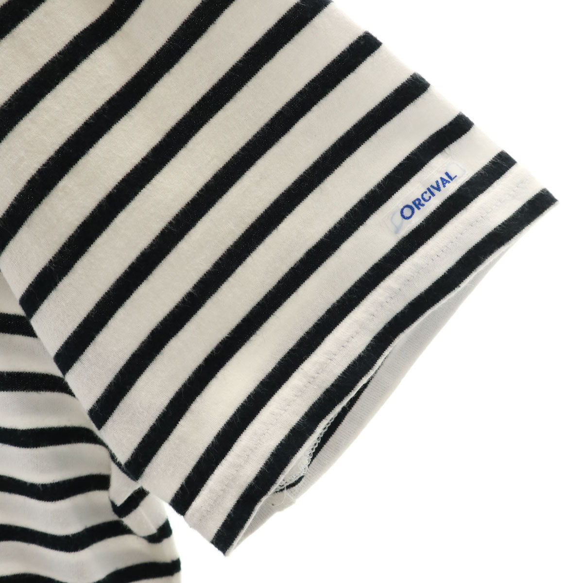 ORCIVAL オーシバル 日本製 ボーダー 半袖 ボートネック カットソー 4 ホワイト系 メンズ