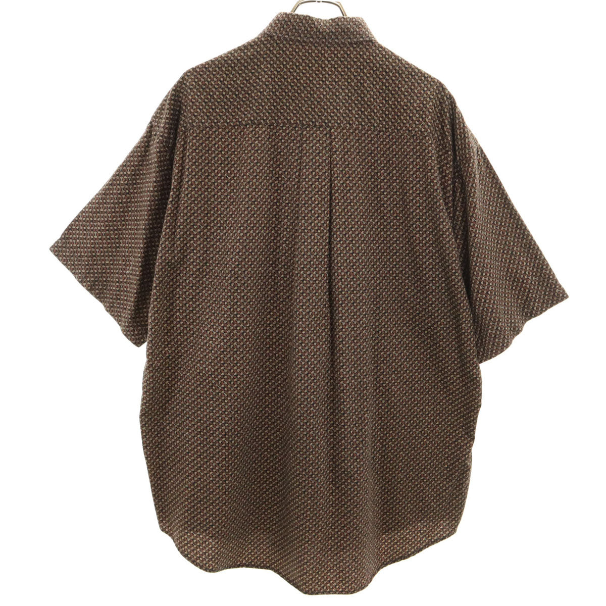 PERRY ELLIS ペリー エリス 90s オールド 総柄 半袖 シャツ XL ブラウン系 メンズ