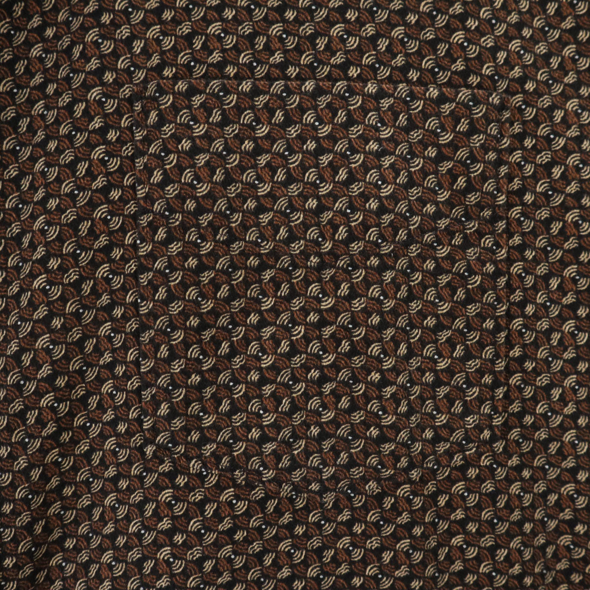 PERRY ELLIS ペリー エリス 90s オールド 総柄 半袖 シャツ XL ブラウン系 メンズ