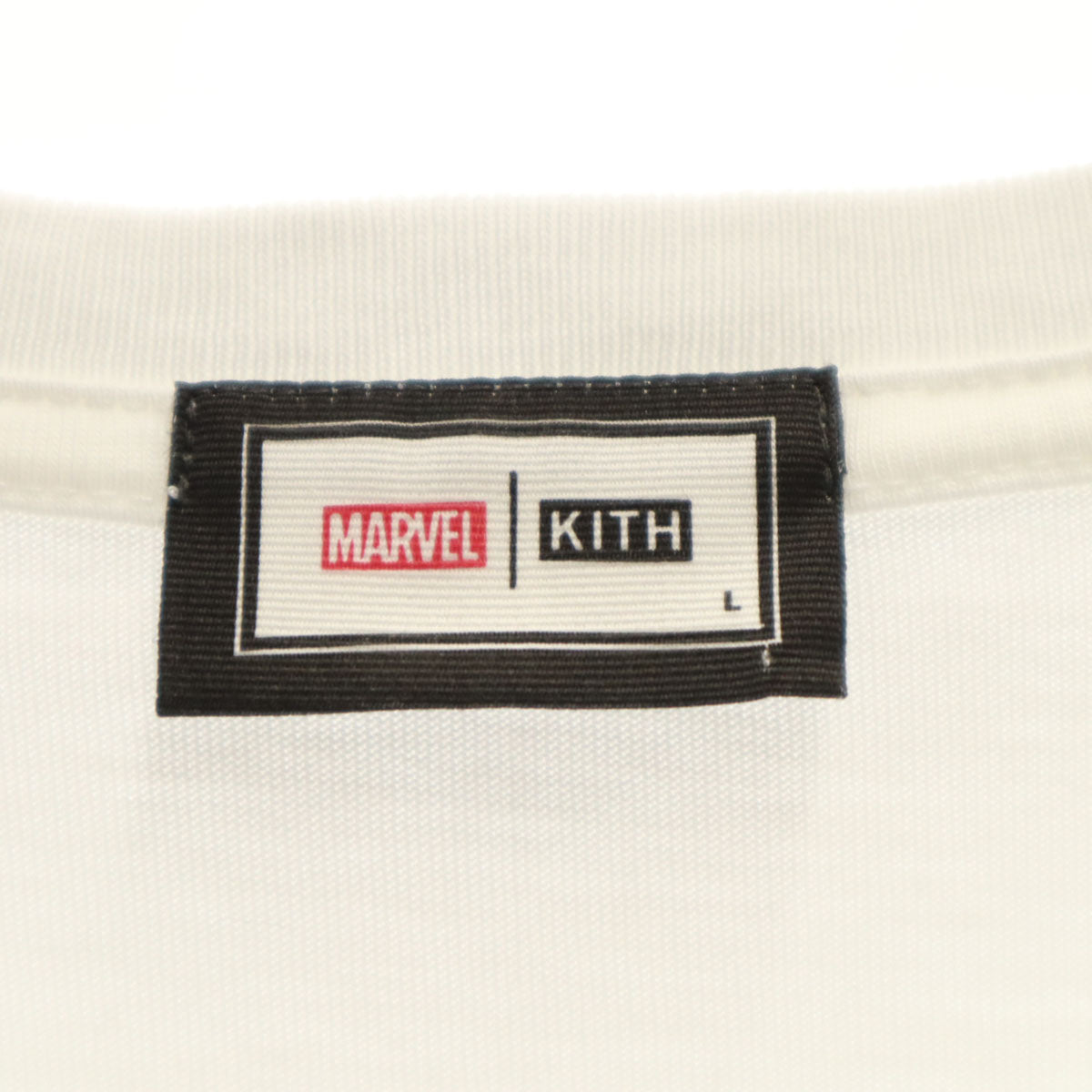 MARVEL マーベル KITH  キス コラボ 未使用 半袖 Tシャツ L 白 スパイダーマン タグ付き メンズ