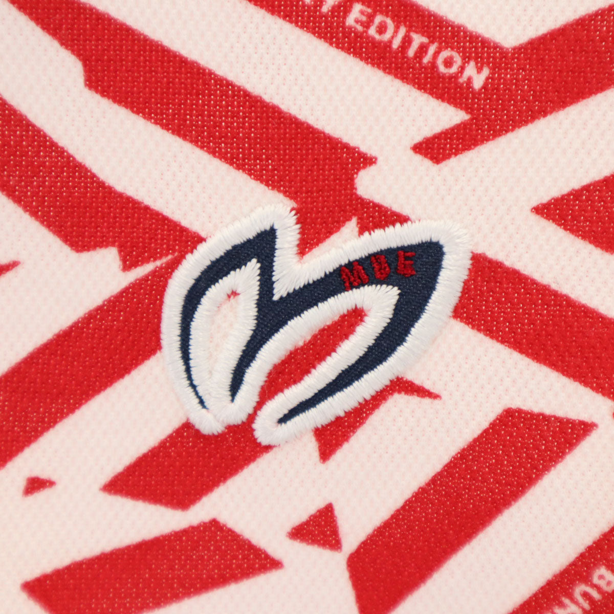 MASTER BUNNY EDITION マスターバニーエディション 日本製 総柄 ゴルフ 半袖 ポロシャツ 4 レッド メンズ