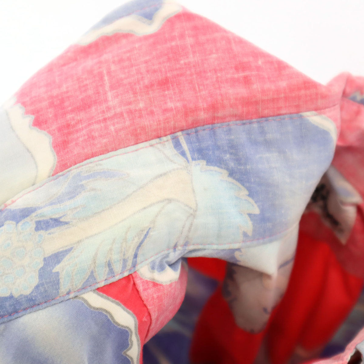 reyn spooner レインスプーナー 80s 金タグ ヴィンテージ リバースプリント ハイビスカス柄 半袖 ボタンダウン アロハシャツ レッド系 プルオーバー メンズ