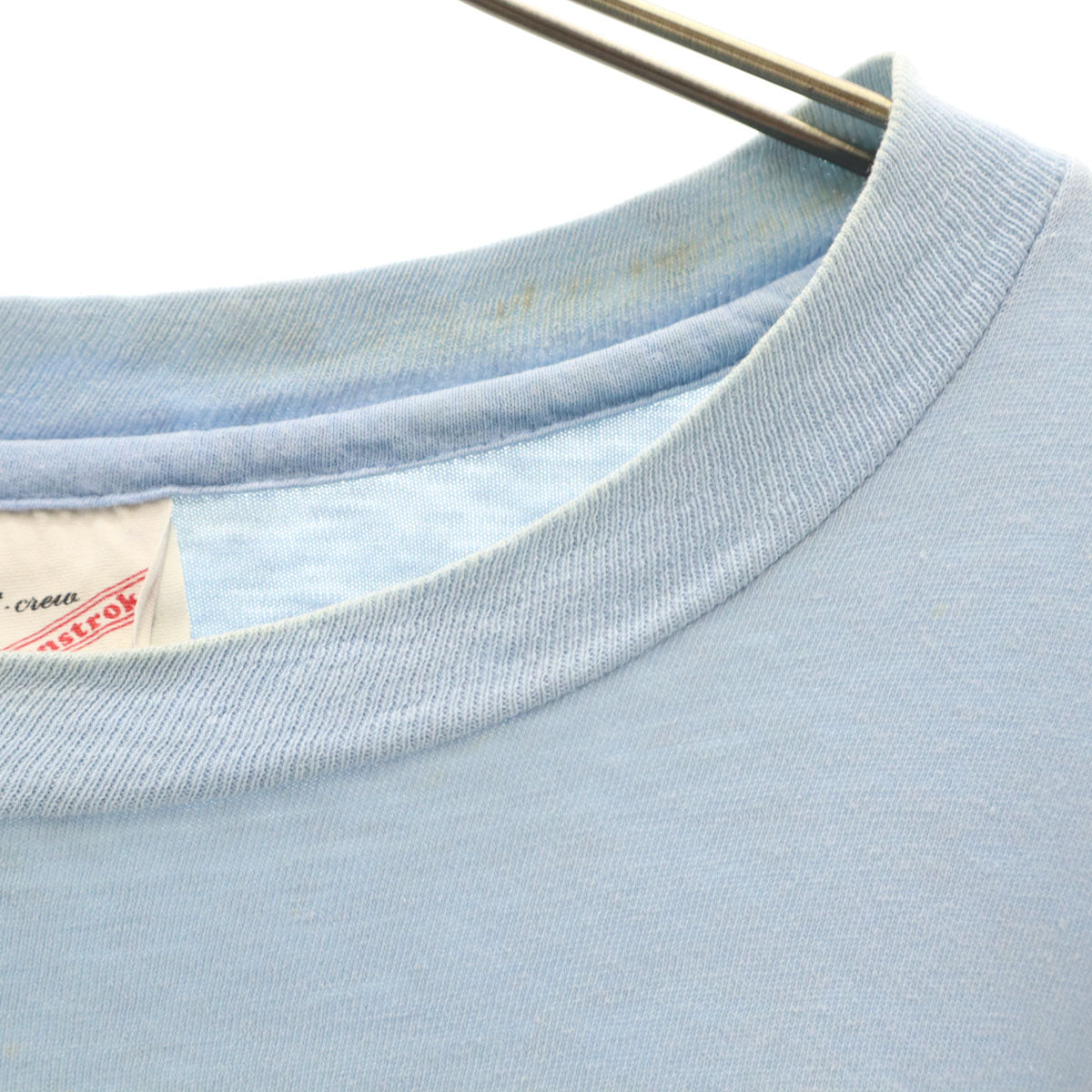 Sunstrokes サンストロークス 70s 80s ヴィンテージ バックプリント 半袖 Tシャツ L 水色 シングルステッチ メンズ