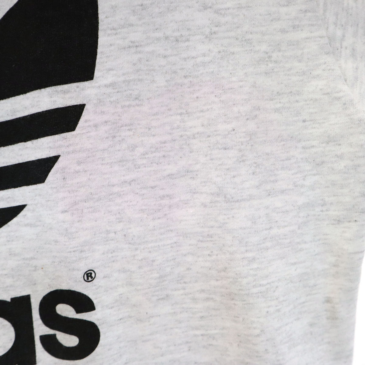 adidas アディダス 90s USA製 オールド トレフォイルロゴ 半袖 Tシャツ M グレー メンズ
