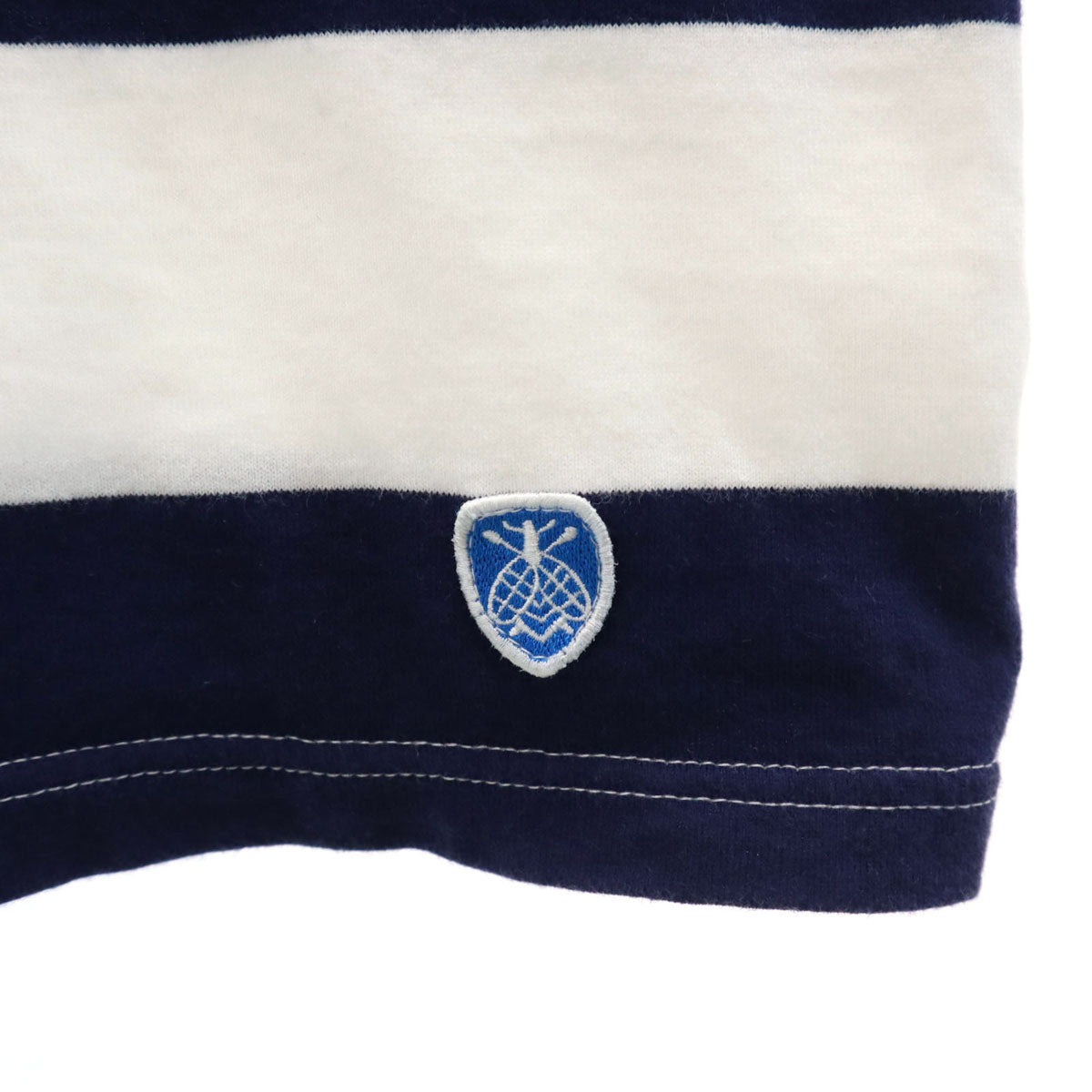 ORCIVAL オーシバル 日本製 ボーダー柄 半袖 ボートネック バスクシャツ 3 ネイビー メンズ