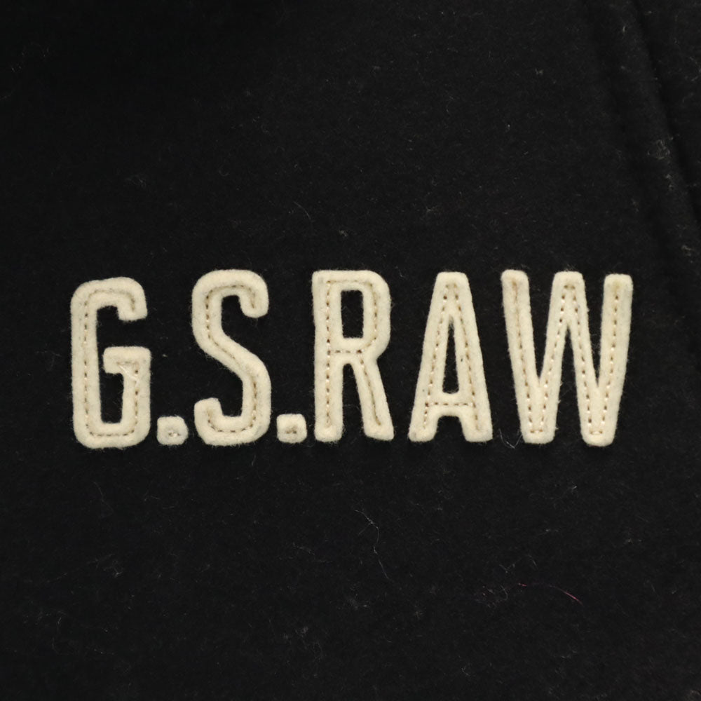 ジースターロゥ 袖切り替え ウールブレンド スタジャン S ブラック レディース