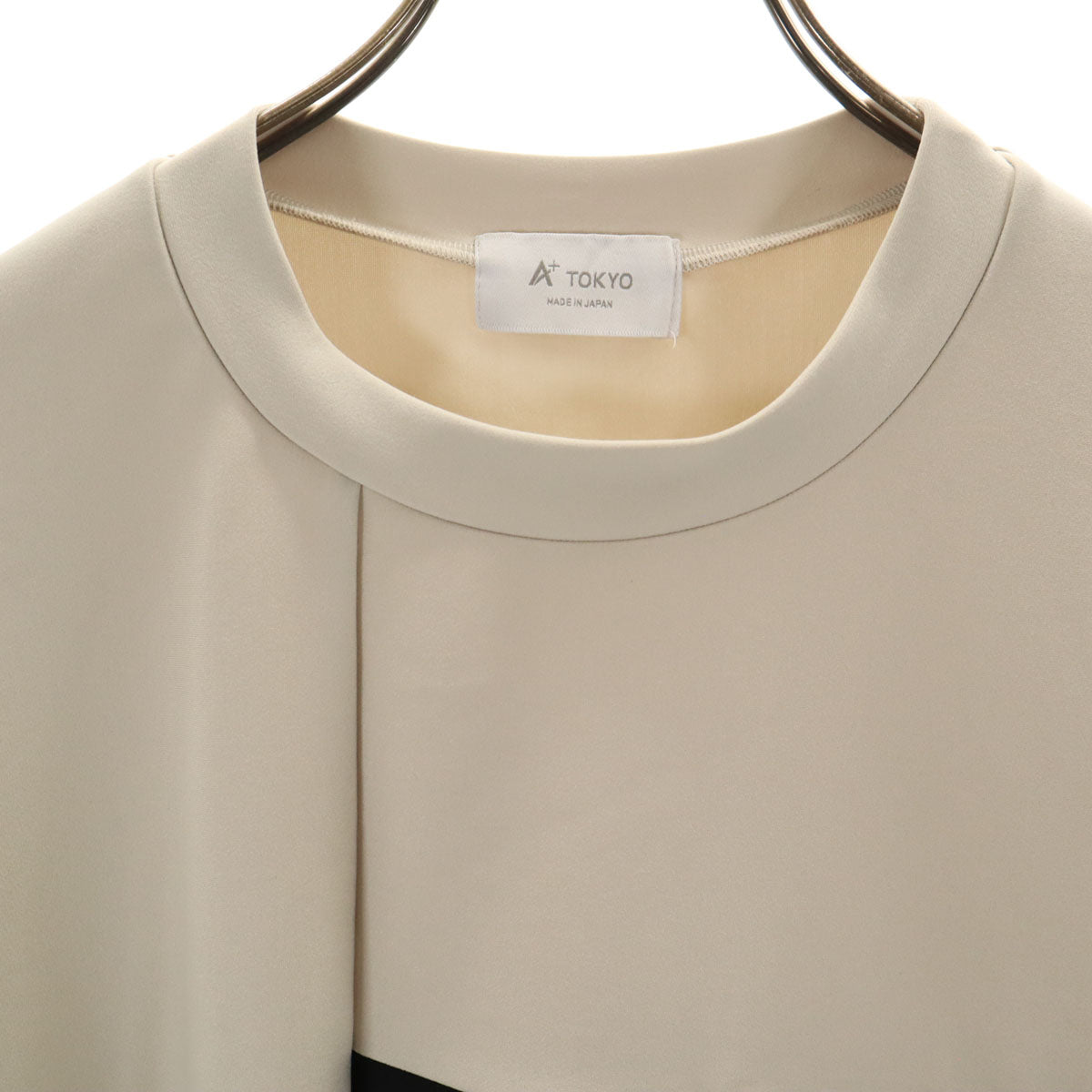 A+ TOKYO エープラストウキョウ 日本製 半袖 Tシャツ 2 グレージュ ポケT メンズ