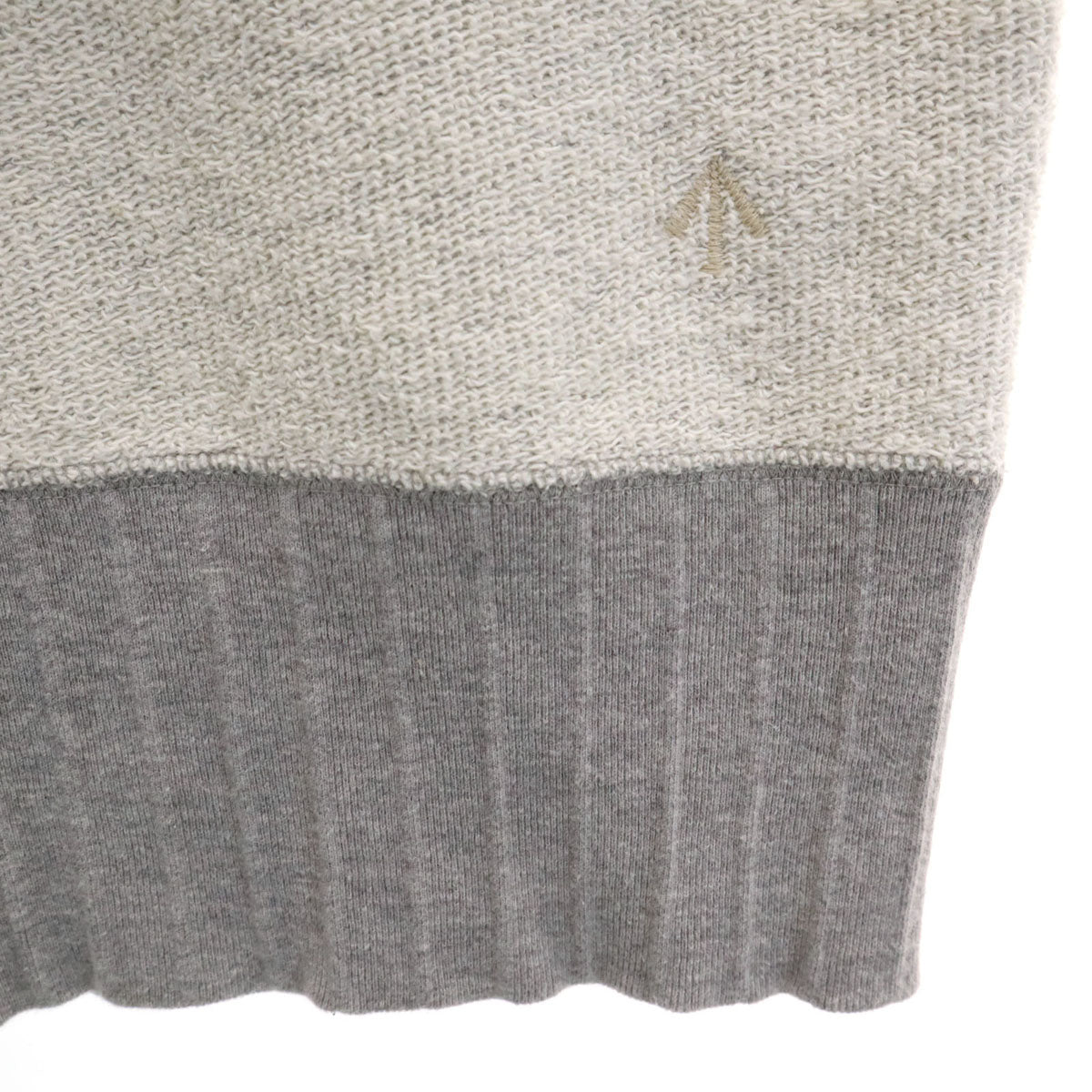 Nigel Cabourn ナイジェルケーボン 日本製 半袖 異素材 スウェット トレーナー 8 グレー レディース