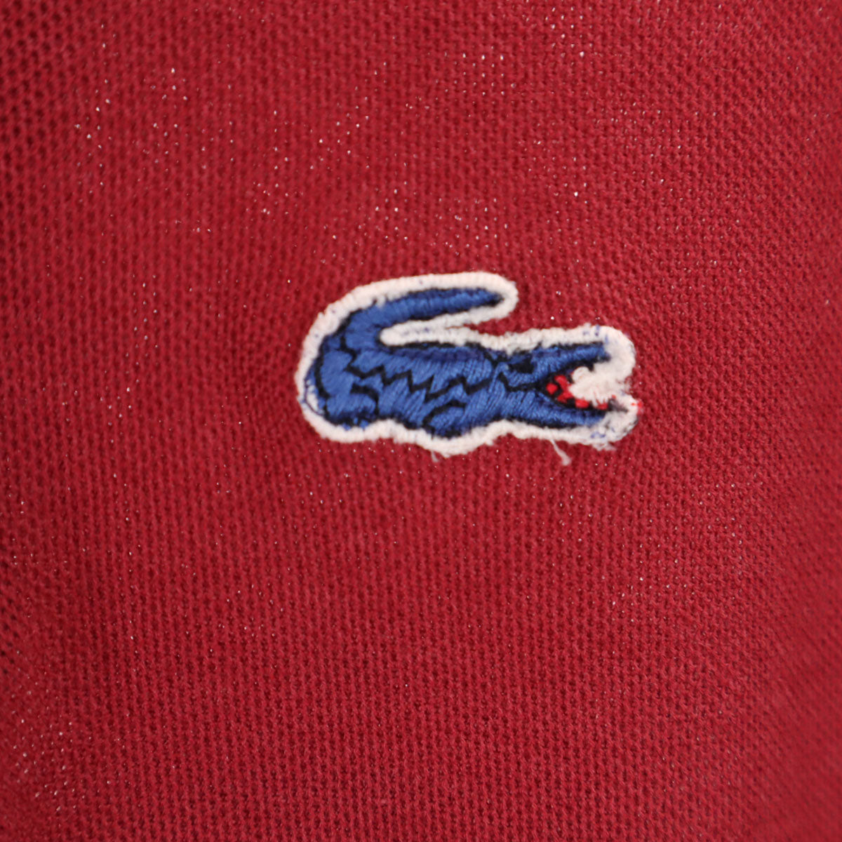 IZOD LACOSTE アイゾッドラコステ 70s ヴィンテージ 糸巻きタグ 半袖 ポロシャツ レッド系 メンズ