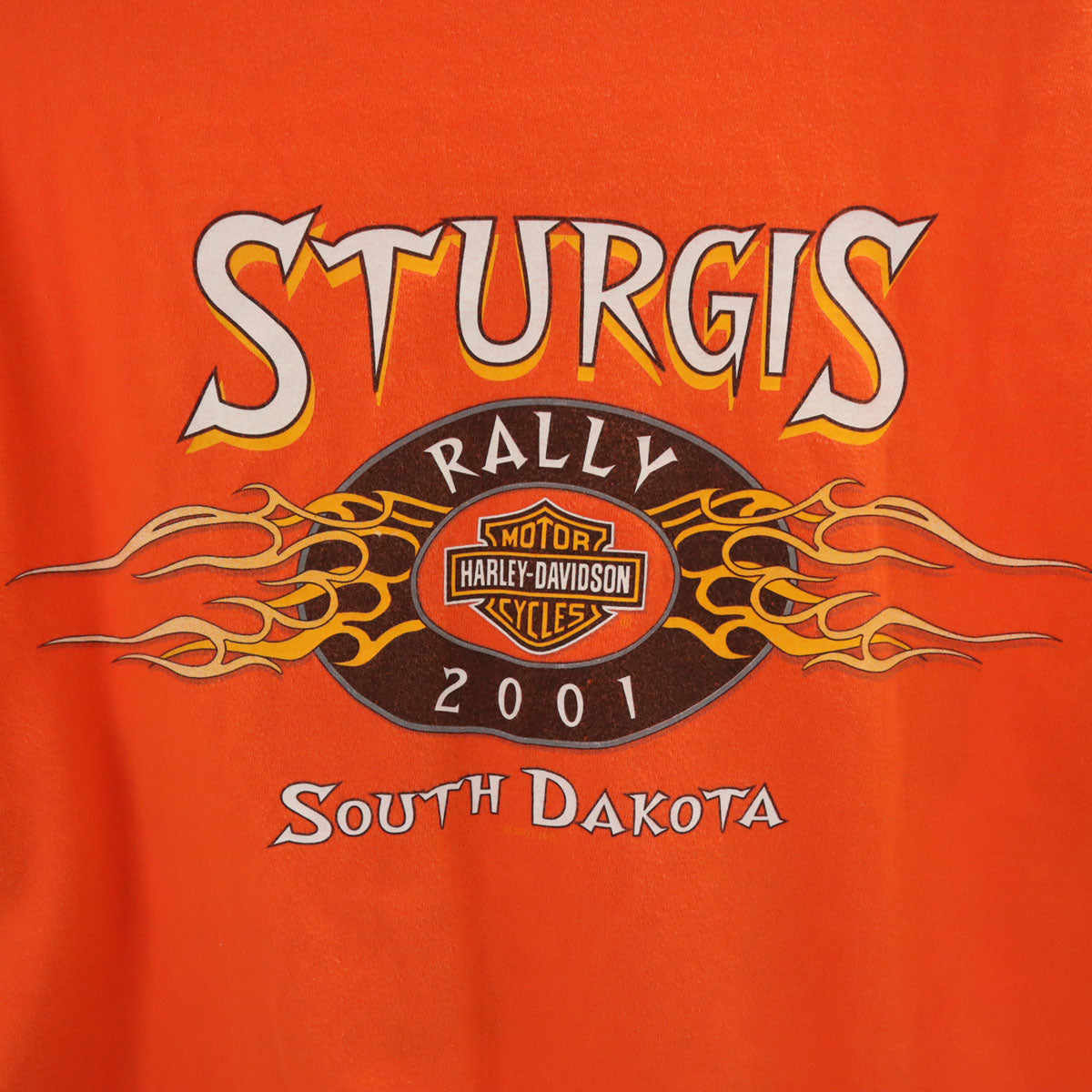HARLEY DAVIDSON ハーレーダビッドソン 半袖 Tシャツ XL オレンジ メンズ