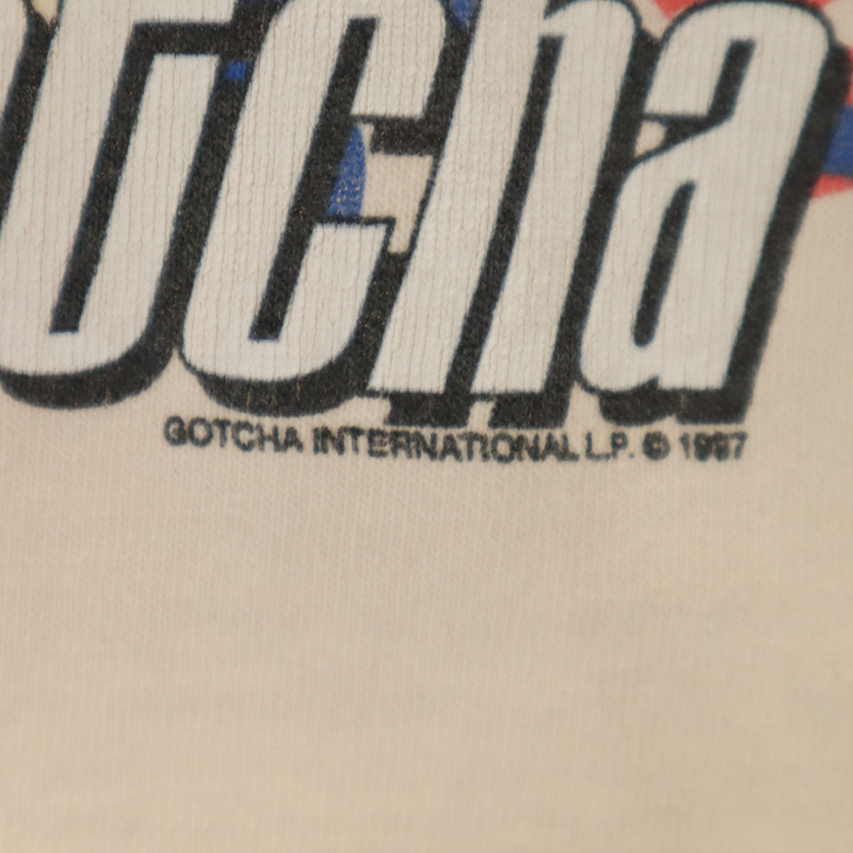 GOTCHA ガッチャ 90s オールド 花柄 プリント 半袖 Tシャツ L アイボリー メンズ