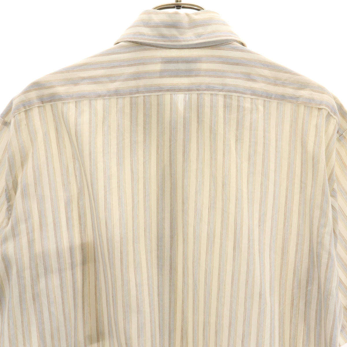 LORD CROMWELL 70s ヴィンテージ ボーダー柄 半袖 シャツ 16 ベージュ系 メンズ