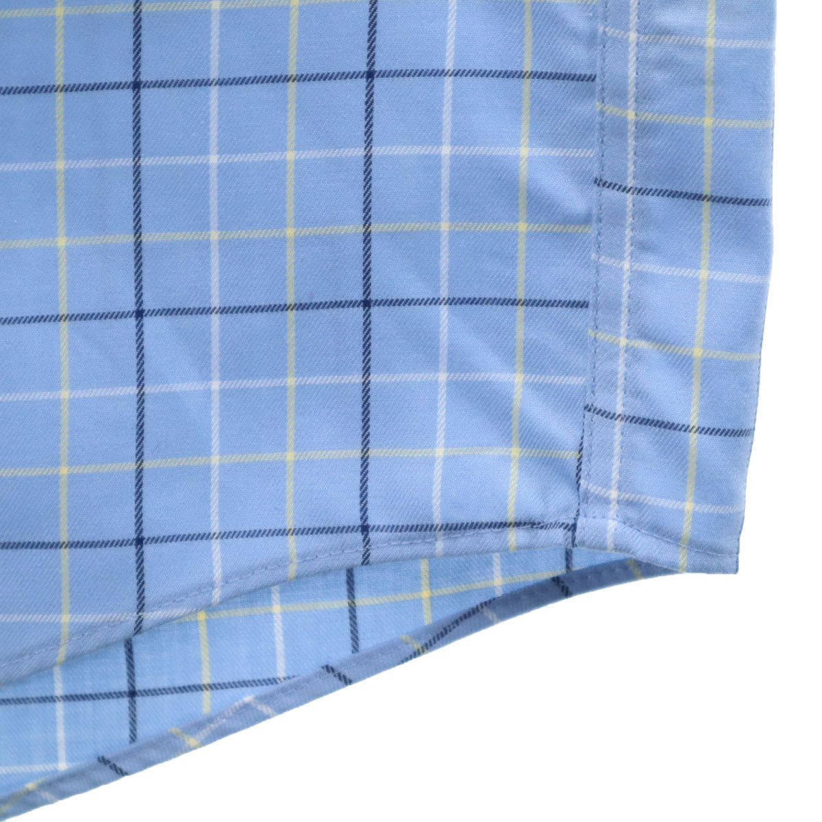 L.L.Bean エルエルビーン チェック柄 半袖 ボタンダウンシャツ S ブルー系 アウトドア メンズ