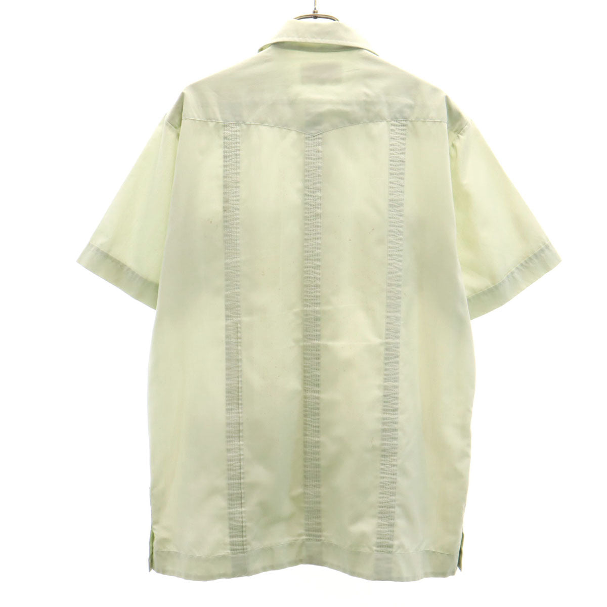 LWILDER 80s ヴィンテージ 半袖 キューバシャツ M ミントグリーン メンズ