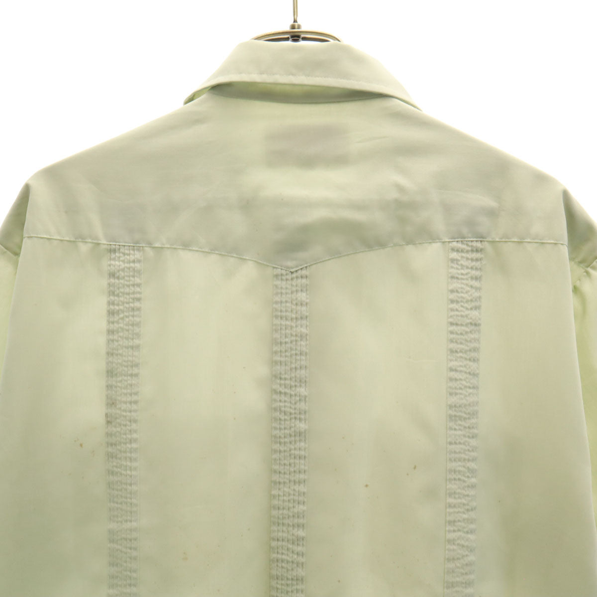 LWILDER 80s ヴィンテージ 半袖 キューバシャツ M ミントグリーン メンズ