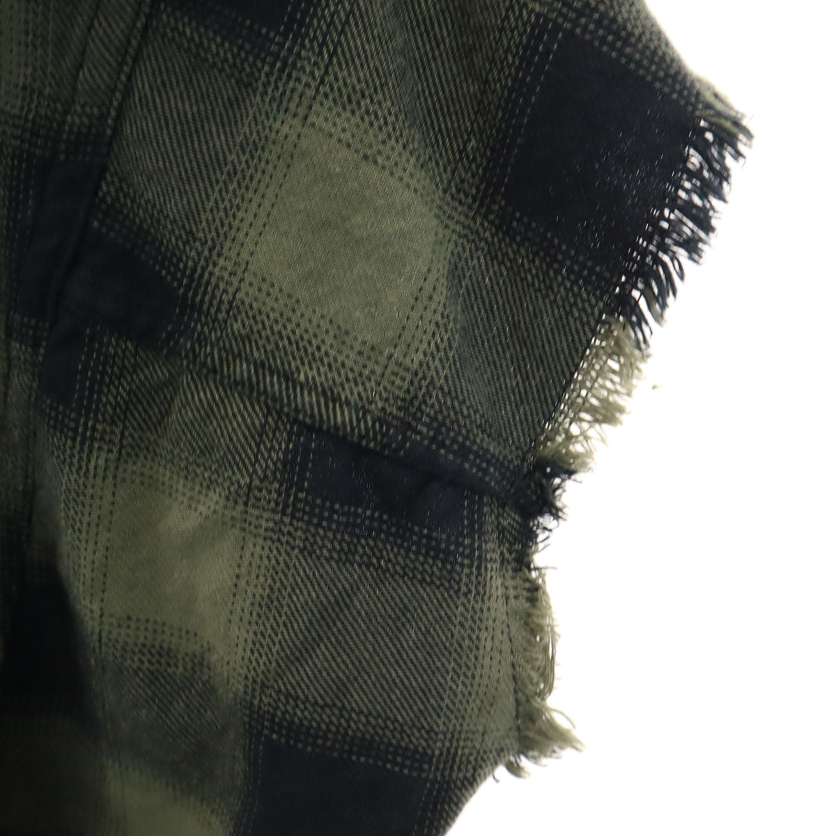 ZARA ザラ チェック柄 半袖 シャツ M カーキ ORIGINAL DENIM 1975 メンズ