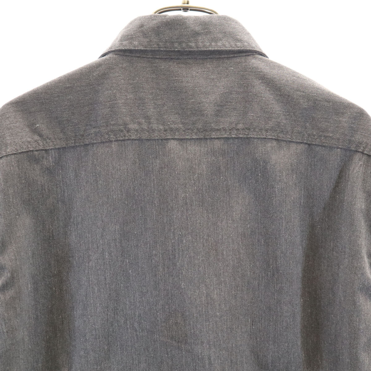 Dickies ディッキーズ 半袖 スリムフィット ワークシャツ XL チャコールグレー メンズ