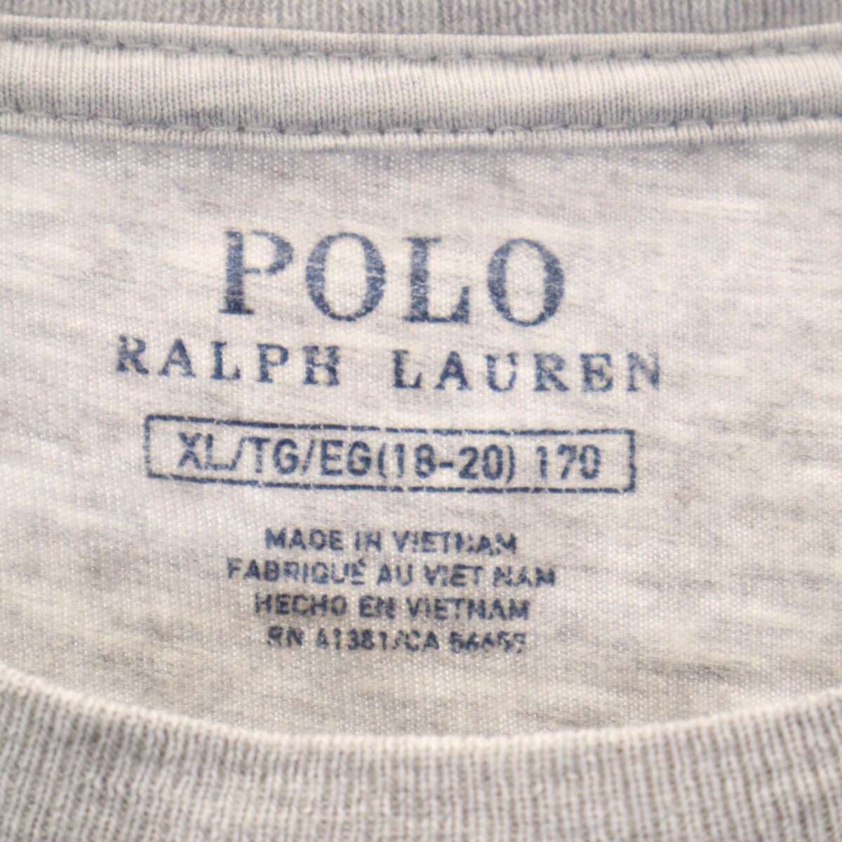POLO RALPH LAUREN ポロラルフローレン ポロベア 半袖 Tシャツ XL 18-20 グレー キッズ
