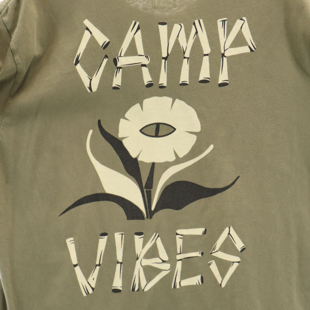 POLeR ポーラー バックプリント 半袖 Tシャツ L オリーブ メンズ