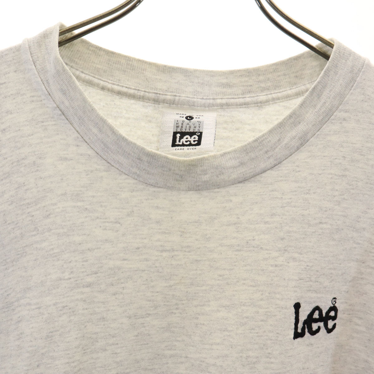 Lee リー 90s オールド USA製 半袖 Tシャツ L グレー系 メンズ