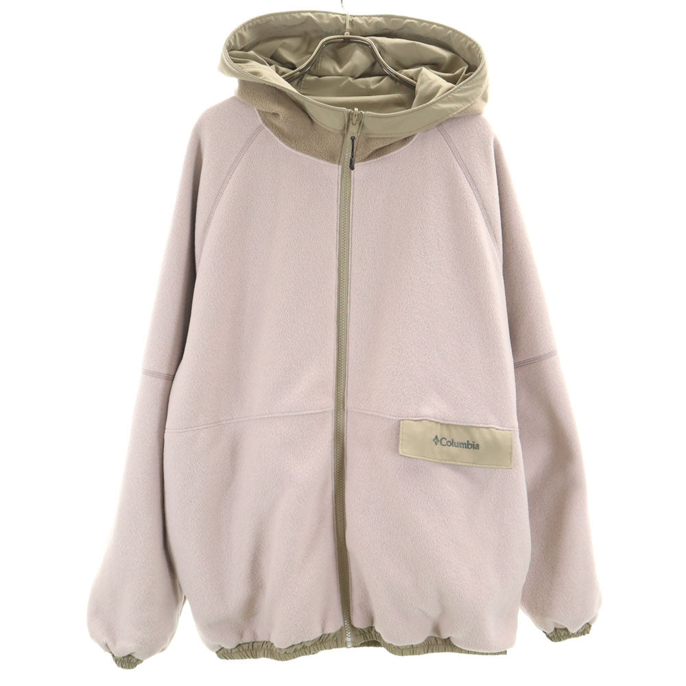 Columbia コロンビア リバーシブル ジップジャケット XL ベージュ アウトドア レディース