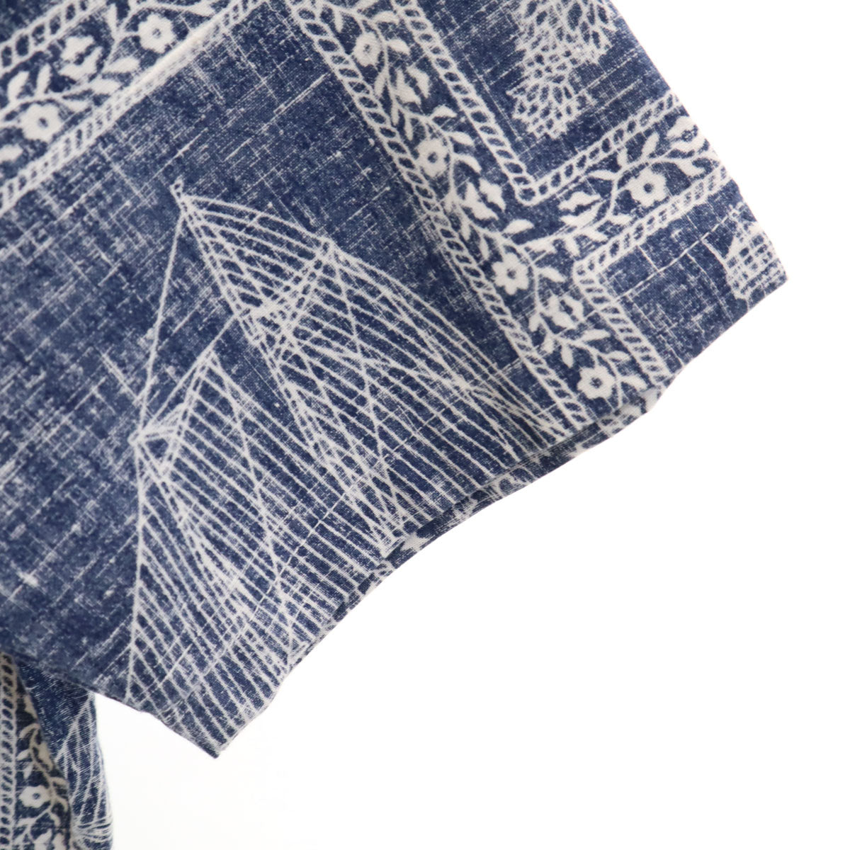 reyn spooner レインスプーナー 70s 80s ヴィンテージ 金タグ 半袖 ハーフボタン シャツ 14 ブルー系 キッズ