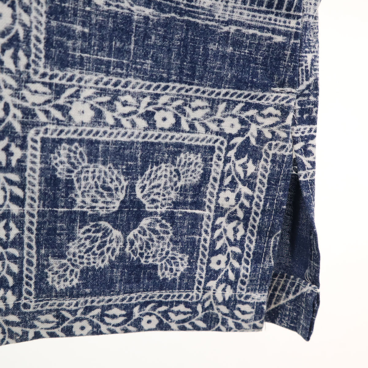 reyn spooner レインスプーナー 70s 80s ヴィンテージ 金タグ 半袖 ハーフボタン シャツ 14 ブルー系 キッズ