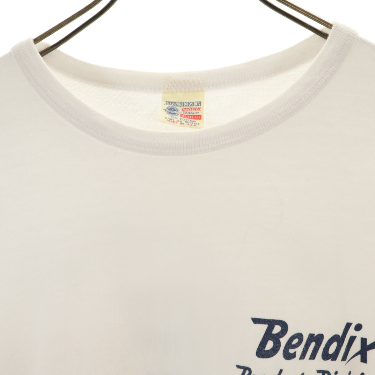 Buzz Rickson's バズリクソンズ USA製 半袖 Tシャツ XL ホワイト系 バックプリント メンズ