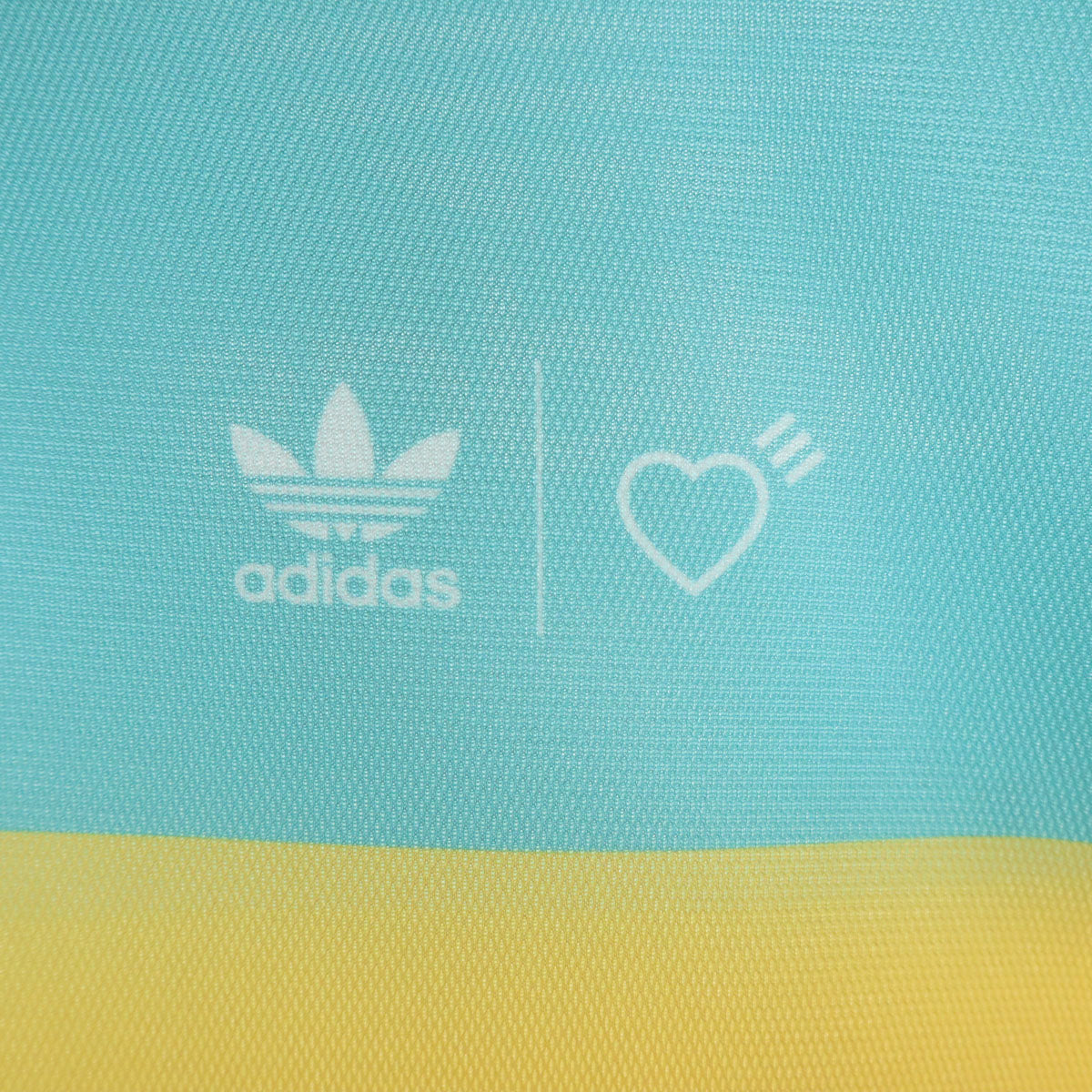 adidas Originals アディダスオリジナルス HUMAN MADE ヒューマンメイド コラボ トレフォイルロゴ 半袖 グラフィック Tシャツ O 水色 メンズ