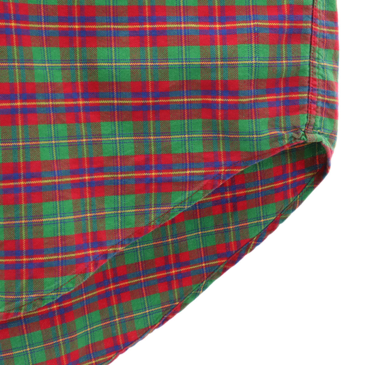 GAP ギャップ 90s オールド チェック柄 長袖 ボタンダウンシャツ L グリーン メンズ