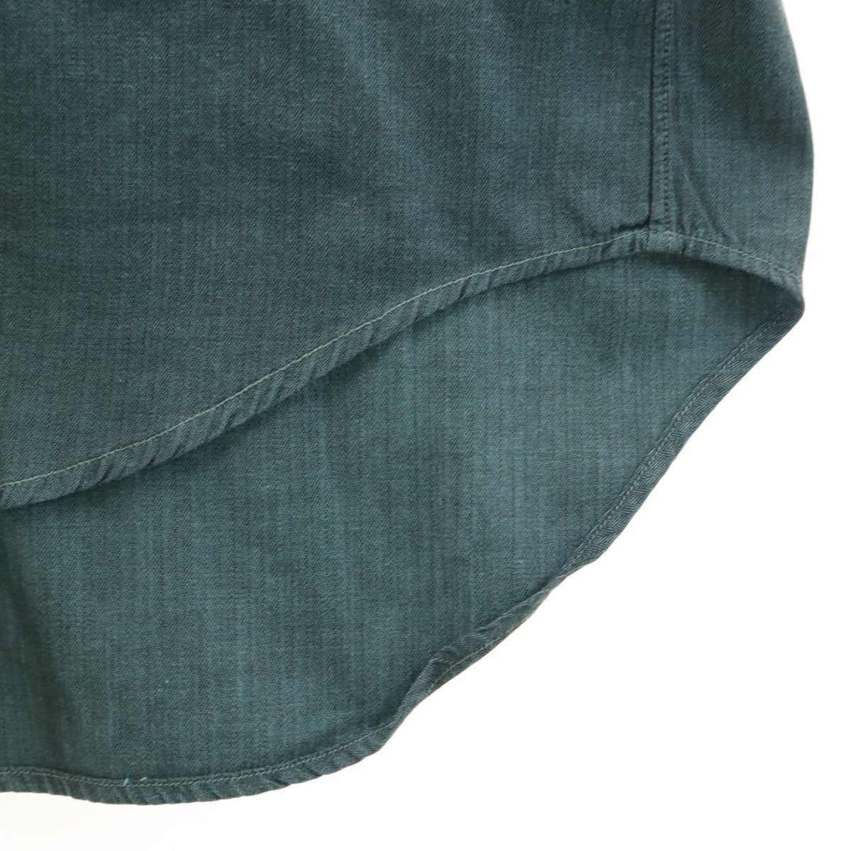 GIVENCHY ジバンシィ 90s 日本製 オールド ヘリンボーン柄 長袖 シャツ 39-82 チャコールグレー系 メンズ