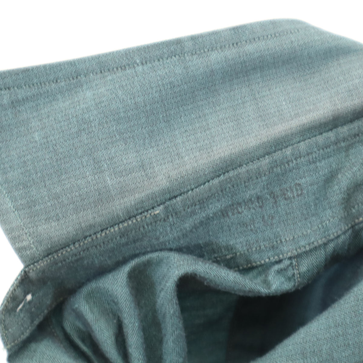 GIVENCHY ジバンシィ 90s 日本製 オールド ヘリンボーン柄 長袖 シャツ 39-82 チャコールグレー系 メンズ