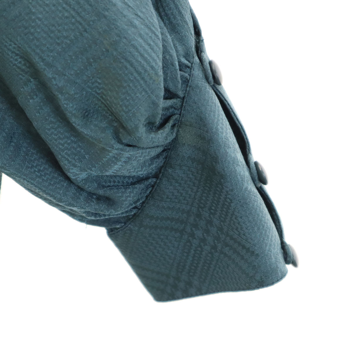 Christian Dior クリスチャンディオール 90s シルク オールド 長袖 ブラウス S チャコールグレー系 シャツ レディース