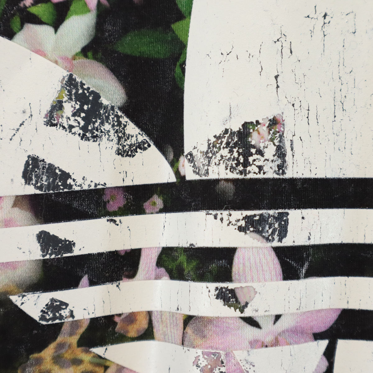 adidas Originals アディダスオリジナルス トレフォイルロゴ 花柄 トラックジャケット L ブラック ジャージ レディース