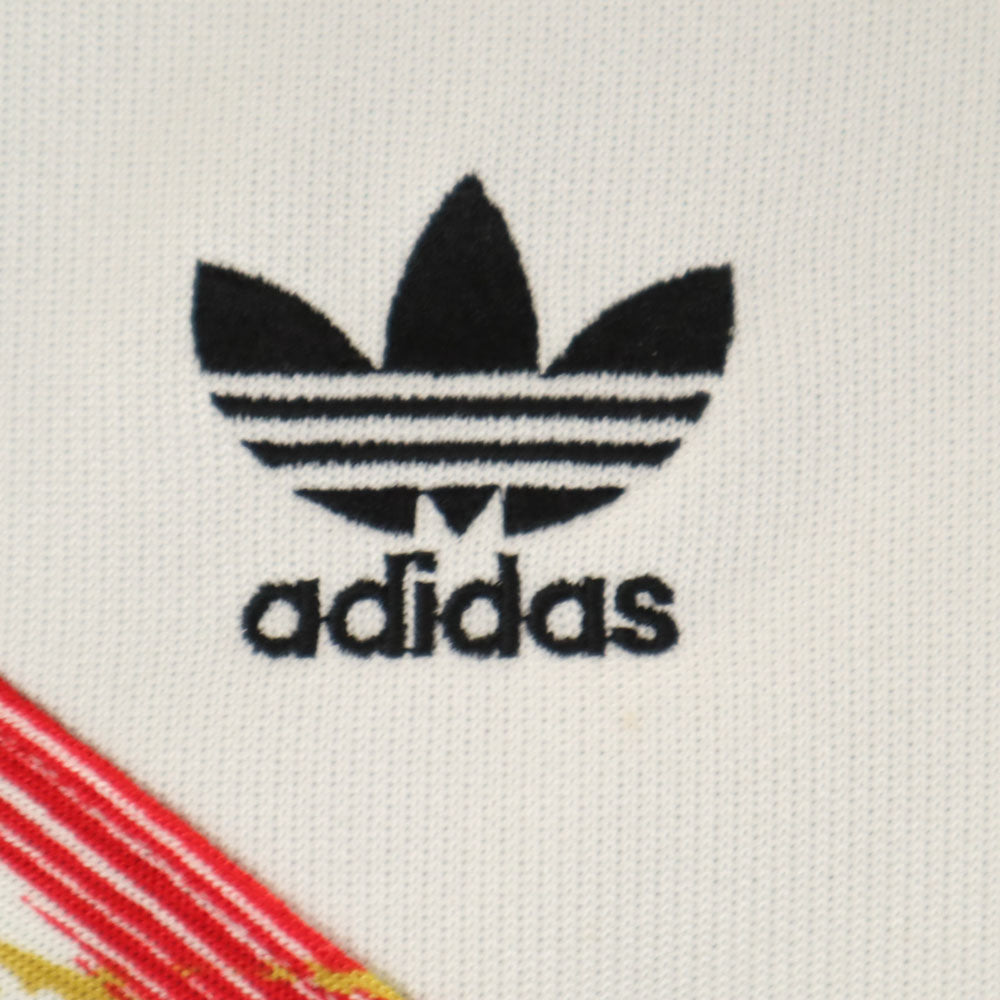 adidas アディダス 80s デサント社 日本製 ヴィンテージ トレフォイルロゴ トラックジャケット M ブラック 他 ジャージ メンズ