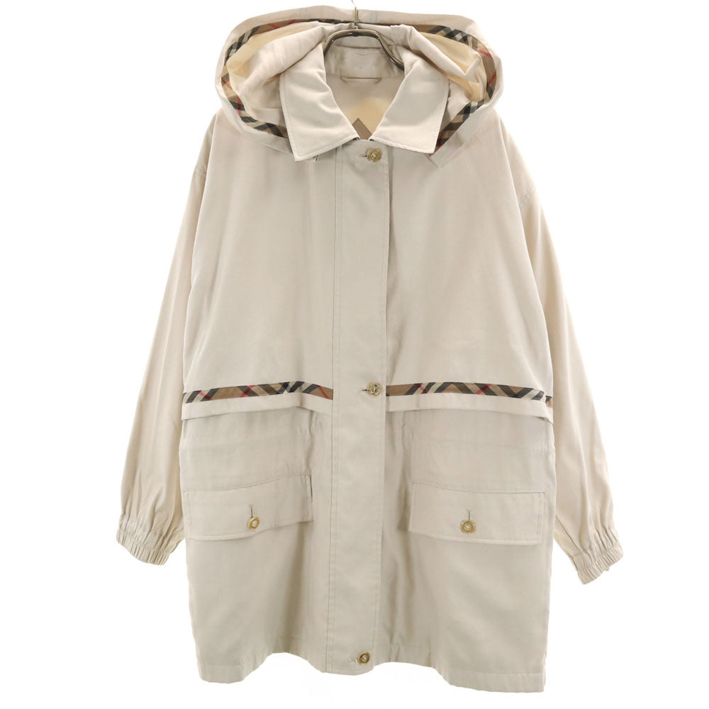 Burberrys バーバリーズ 90s 三陽商会 日本製 オールド フーデッド コート M ベージュ レディース