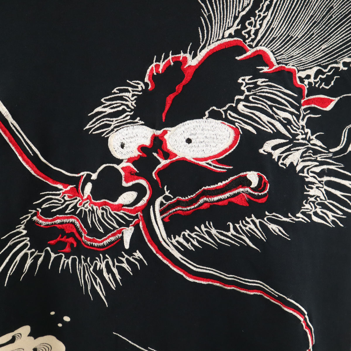 SCRIPT 花旅楽団 龍刺繍 半袖 Tシャツ XL ブラック 和柄 ドラゴン メンズ
