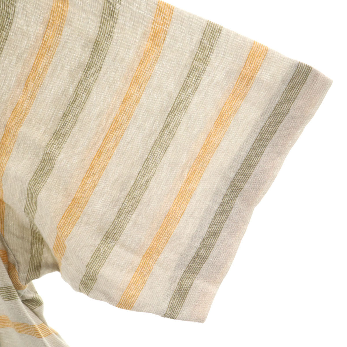 YVES SAINT LAURENT イヴサンローラン 90s オールド ボーダー柄 半袖 ポロシャツ L グレージュ メンズ