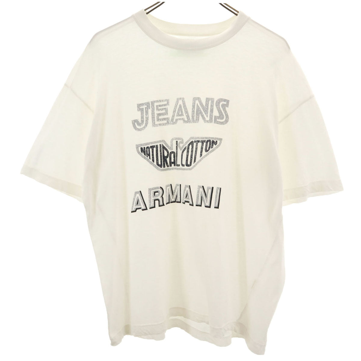 ARMANI JEANS アルマーニジーンズ 90s イタリア製 オールド 半袖 Tシャツ M ホワイト メンズ