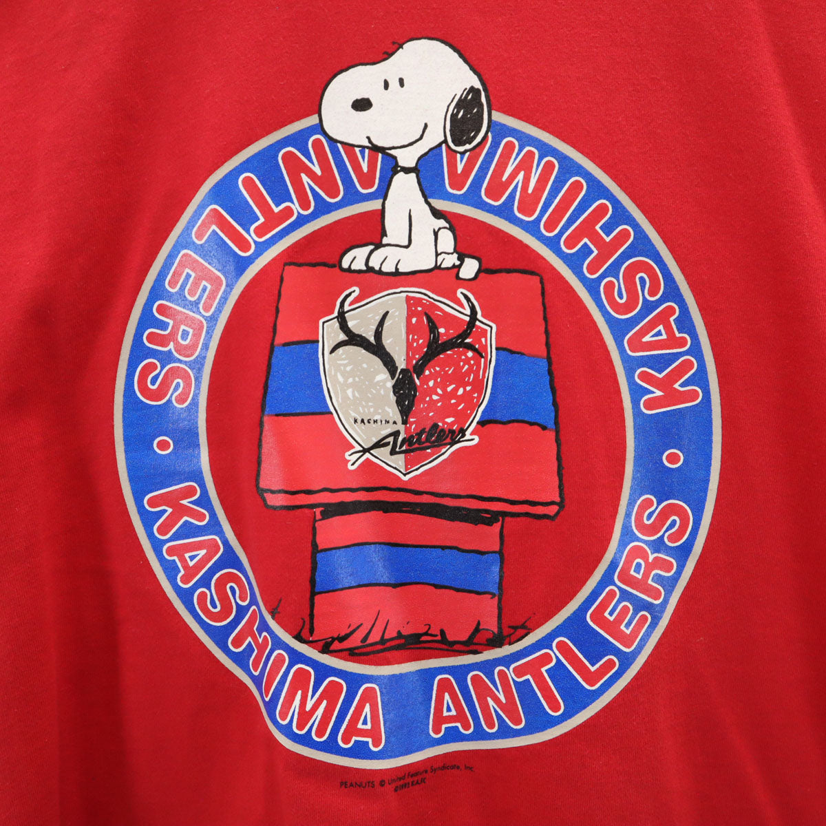 J.LEAGUE ジェイリーグ 半袖 Tシャツ S レッド PEANUTS メンズ