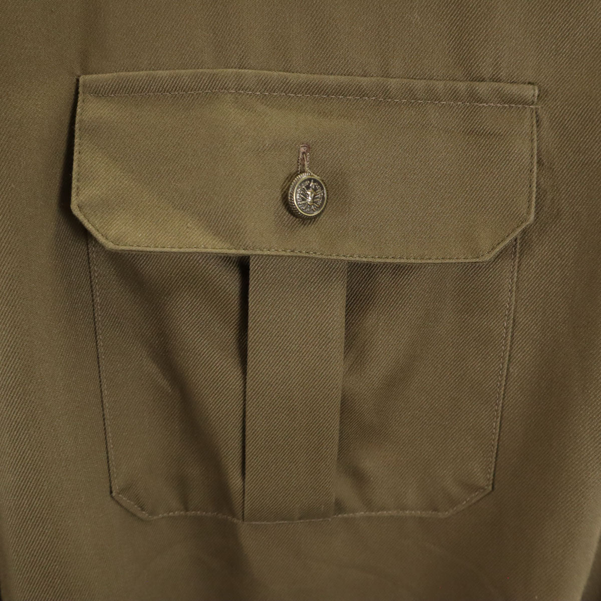 EI. イタリア製 半袖 ミリタリージャケット L カーキ メンズ