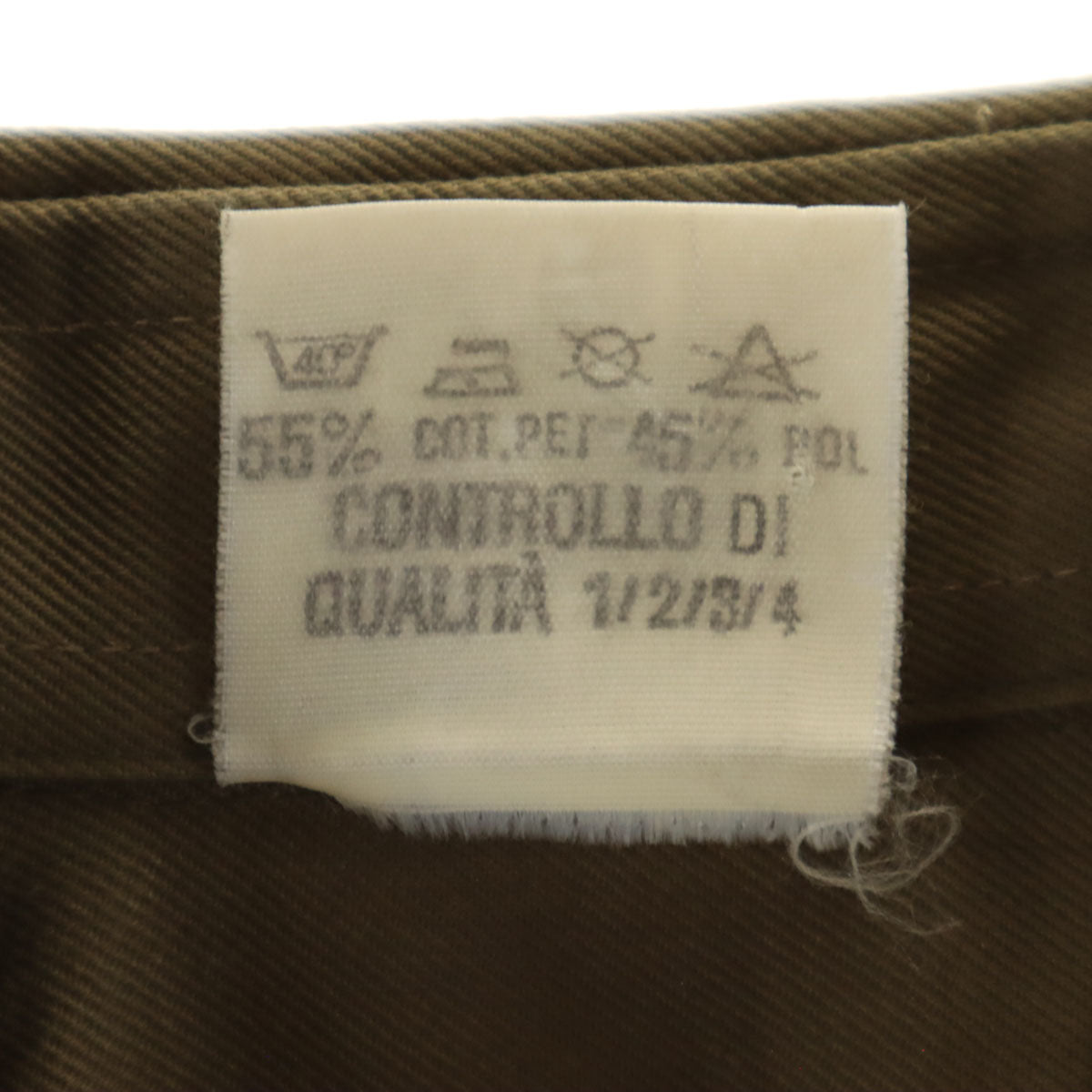 EI. イタリア製 半袖 ミリタリージャケット L カーキ メンズ